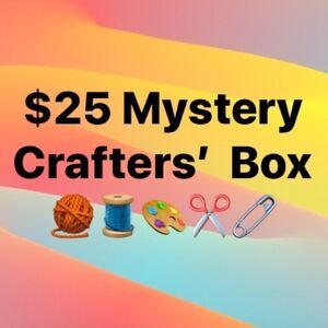 Mystery Craft Box! Help me downsize my craft room! Ribbons, Lace, Ric-Rac, Bows